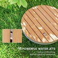 thumbnail image 4 of Outsunny Outdoor Shower Kit Floor Camping Shower Portable Foot Control, 4 of 10