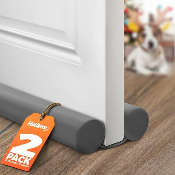 Door Draft Stopper 2×37 inch, Dark Grey