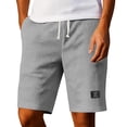 thumbnail image 2 of Mens Shorts, Elastic Waist Dstring, Summer Beach Casual Shorts,XL, 2 of 4