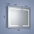thumbnail image 4 of Bathroom Cabinet with USB Port - 36 x 30 Medicine Cabinet with Mirror, LED Lighted, Recessed or Surface Mounted | ExBrite Boost-M1, 4 of 12