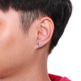 thumbnail image 2 of Boucles d'Oreilles Croix Simple pour Hommes Femmes Boucle d'Oreille en Acier Inoxydable Bijoux, 2 of 6