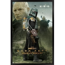 Star Wars: The Mandalorian Season 2 - Boba Fett Wall Poster, 14.725" x 22.375", Framed