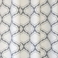 thumbnail image 4 of Driftaway Geo Trellis Room Darkening Grommet Unlined Window Curtains, Set Of Two Panels 96"L x 52"W (Gray), 4 of 6