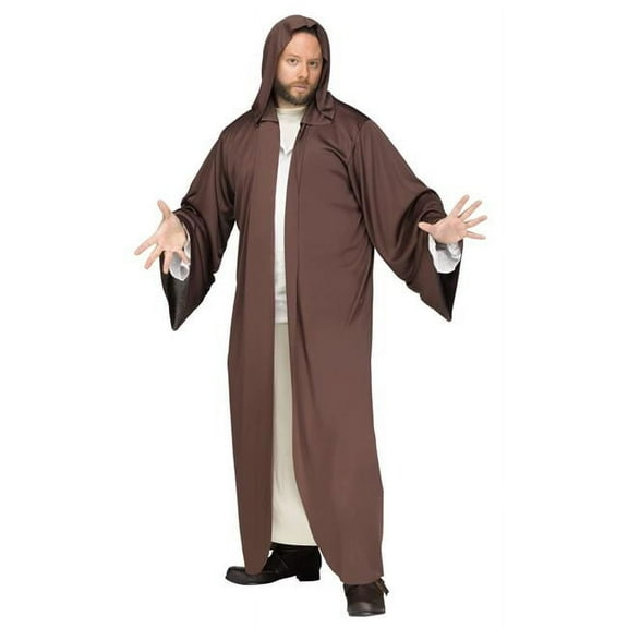 Morris Costumes Hooded Robe Brown Ad One Size
