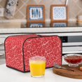 thumbnail image 5 of KLL Beef2 Print 4 Slice Toaster Dust Covers Kitchen Small Appliance Cover with 2 Pockets,Can hold Jam Spreader Knife & Toaster Tongs (12.4 x 10.6 x 8.2), 5 of 6