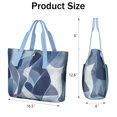 thumbnail image 3 of Tote Bag for Women - Blue and Grey Abstract Art Artwork Shoulder Bag - Large Utility Work Duffle Bag with Zipper Handbag for Travel, Work, Sprots, 3 of 5