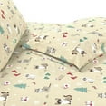 thumbnail image 6 of Holiday Pattern Wrinkle and Fade Resistant (6-Piece) Bedding Set, Twin, Cream Cats, 6 of 6