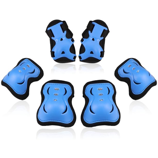 Kids/Youth Knee Pad Elbow Pads with Wrist Guards Protective Gear Set for Rollerblading