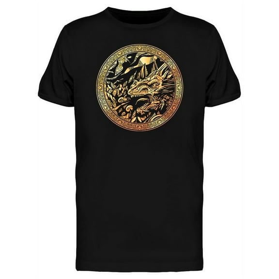 Coin With A Dragon Graphic T-Shirt Men -Image by Shutterstock, Male 3X-Large