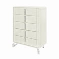 thumbnail image 3 of Lyra Acrylic legs Wood Beige Bedroom Chest, 3 of 5