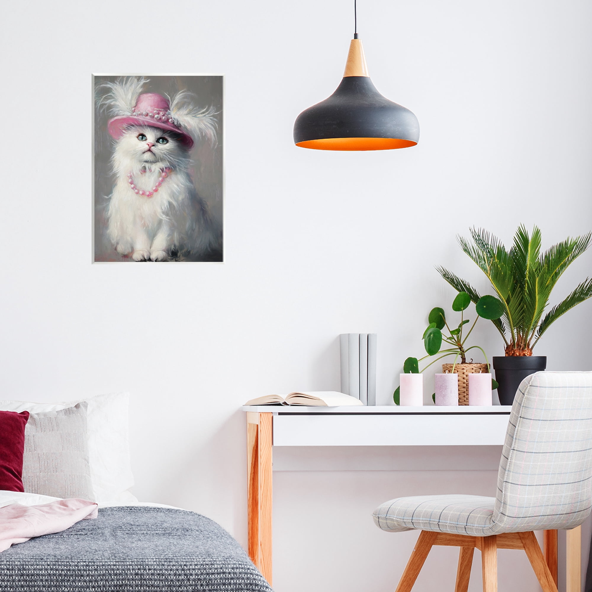 Stupell Industries Beautiful Brigitte Cat Wall Plaque Art, design by Tina LeCour