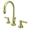 Kingston Brass Ks298.Tl Templeton 1.2 GPM Widespread Bathroom Faucet - Brass