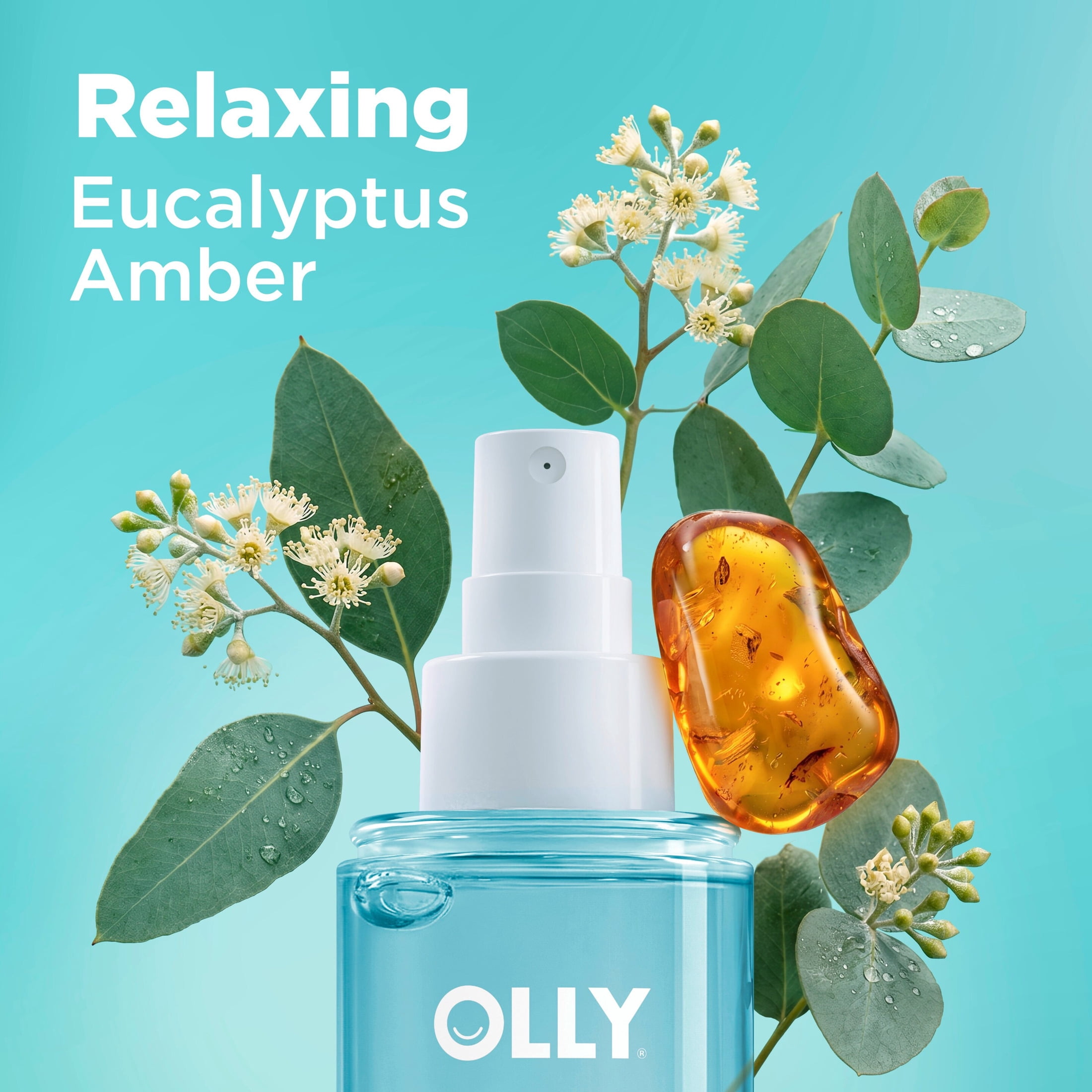OLLY Body Mist For Women Relaxing Eucalyptus Scent To Help You Feel Calm And Grounded, 5 fl oz
