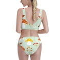 thumbnail image 3 of Picia Mushroom Bee Women's High Waisted Bikini Scoop Neck Swimsuit Two Pieces Bathing Suit-, 3 of 8