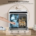 thumbnail image 5 of Countertop Dishwasher with Timeing Function, 6 Programs, 360°Dual Spray, 167℉ High-Temp, Mini Portable Dishwasher for Home,Apartments,RVs, 5 of 8
