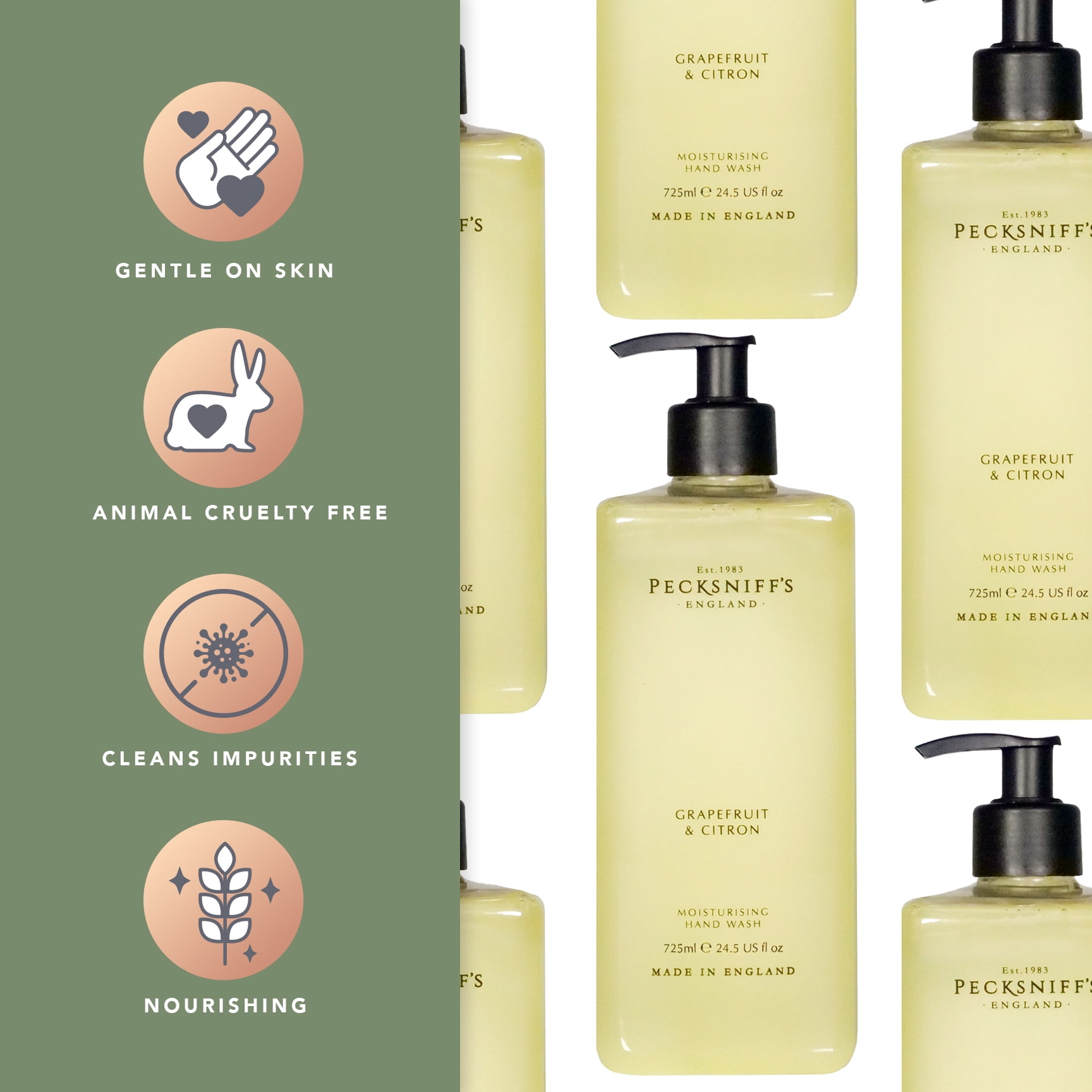 Pecksniff's Grapefruit & Citron Hand Wash – 725 ml/25.36 Fl Oz