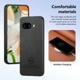 thumbnail image 4 of Case Designed for Google Pixel 9a, Fabric Texture Back +TPU Frame, Luxury Ultra Slim Shockproof Drop Protective Lightweight Anti-Slip Anti-Scratch Back Cover for Google Pixel 9a, Black, 4 of 9