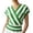 Green, variant on Women's Striped Wrap V-Neck Knit Top, Cap Sleeve Waist Cinched Sweater Blouse, Casual Chic Summer Knitwear for Women