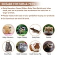 thumbnail image 7 of Unique Bargains Hamster Hammock Sugar Glider Cage Accessories Toys Rat Hammock Small Animals Hanging Bed Hideout Tunnel Swing Rodent Hammock Brown 5 Pcs, 7 of 7