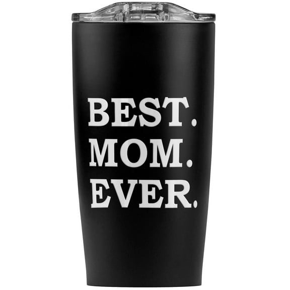Best Mom Ever Stainless Steel 20 oz Travel Tumbler, Vacuum Insulated & Double Wall with Leakproof Sliding Lid | Great for Coffee/Hot Drinks and Cold Beverages