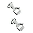 thumbnail image 6 of unbranded 2pcs Hand-shaped Keychain Metal Wine Bottle Opener Beverage Can Opener Great Gift Palm Thumb Up Keyring (Silver), 6 of 8