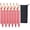 Red, variant on Keovoker 12 Pack Tent Stakes, 7-inch Ultralight Aluminum Ground Pegs with Reflective Pull Ropes, Tri-Beam Stake in a Carrying Bag, for Camping, Backpacking, Hiking, Hammocks and Canopy, Black