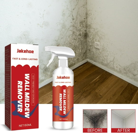 ESSSUT Proof Bleach-Free No-Scrub Stain Removal Spray Suitable For Bathroom Tile Fabric Wood Fiberglass Concrete Brick Painted Walls Glass And More 60Ml Red Free Size