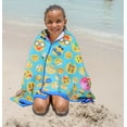 thumbnail image 3 of Microfiber Beach Towel for Kids - Thin and Large (30"x60") - Emoji - Absorbent, quick dry, sand free, lightweight, blanket - toddler, girls, boys - For Sports, Pool, Picnic, Camping, Travel, Swim, 3 of 3