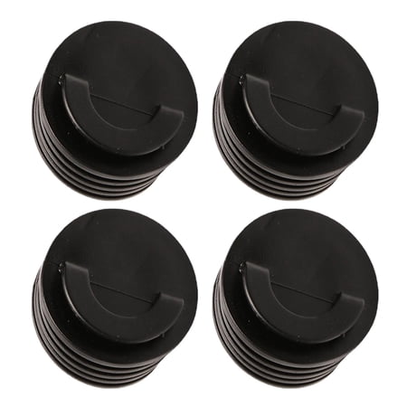 GARENDE 4Pcs Kayak Scupper Plugs Black Accessory Sturdy Lightweight Rubber Drain Holes Stopper Bung Kayak Drain Plug for Canoe Marine S
