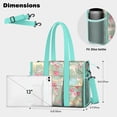 thumbnail image 5 of Teacher Tote Bag,Labrador Dog and Flower Floral Teacher Utility Tote Bag,Large Work Tote Bags for Women with Multiple Pockets,Top Zipper Closure,13.8x10.6x6.7 Inch, 5 of 5