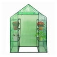 thumbnail image 5 of Portable Walk-in Greenhouse - 4 Tier 8 Shelves Plant Grow House - 56" x 29" x 77" Green Steel Frame - Indoor Outdoor Plant Protector for Flowers & Seedlings, 5 of 9