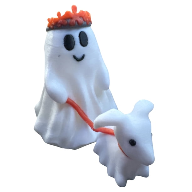 Estatua Perro Que Camina Fantasma Regalo Hecho A Mano Resina Halloween para Amigos