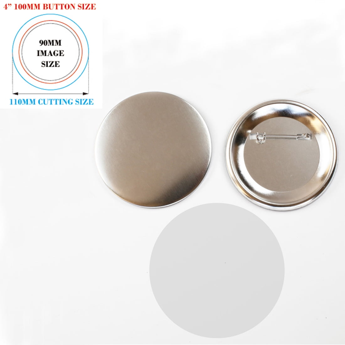 100 Random Pin Back Button Pins - Bulk Resale Wholesale Lot - 1” (One Inch)  Mini
