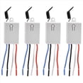 thumbnail image 3 of Télécommande Sans Fil à Lumière LED Récepteur Sans Câblage Interrupteur Intelligent Sans Fil, 4 x Interrupteur de Télécommande Sans Fil, Blanc, 3 of 8