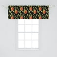 thumbnail image 2 of Ambesonne Fruits Valance Pack of 2, Hand Drawn Tree Branches, 54"X18", Fern Green Red Black, 2 of 2