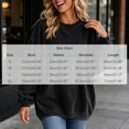 thumbnail image 7 of Lmnyox Ribbed Sweatshirts for Women Loose Crew Neck Oversized Pullover Fashion Casual Sweatshirts, 7 of 7