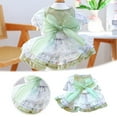 thumbnail image 2 of Clearance! Puppy Dog Skirt Pet Dog Lace Cake Camisole Tutu Dress Light Green,L, 2 of 5