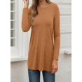 thumbnail image 6 of Long Sleeve Shirts for Women Business Casual Tops Fall Fashion Clothes Workout Plus Size Teacher School Outfits 2025,XXL,Bronze, 6 of 6