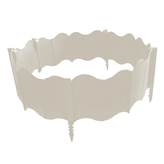 WEGFTDUOP 10 PCS Plastic Garden Edging Boards & 5 Stakes - Black Lawn Flowerbed Border, Decorative Yard Fencing, Easy Install Picket Edging