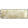 thumbnail image 5 of SKYSONIC 2X6 Feet Abstract Golden Doodle Runner Rug with Rubber Backing, Non Slip Entryway Rug Runner Washable Soft Area Rug Carpet for Hallway Bedroom Kitchen Decor, 5 of 6