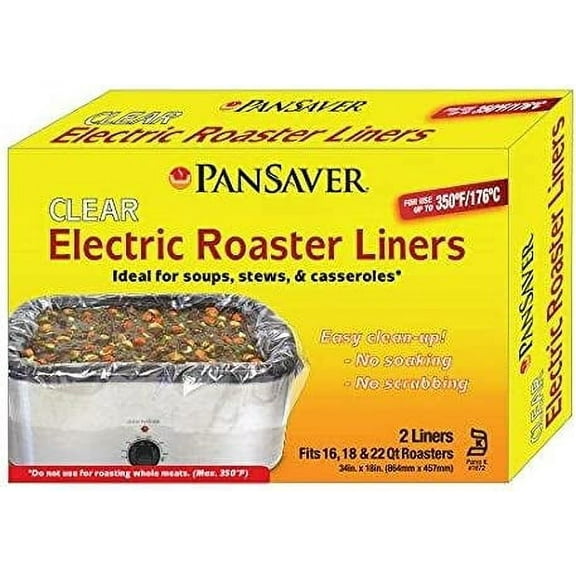 18 Qt. Black Rectangular Metal Roaster Liner - Case of 18