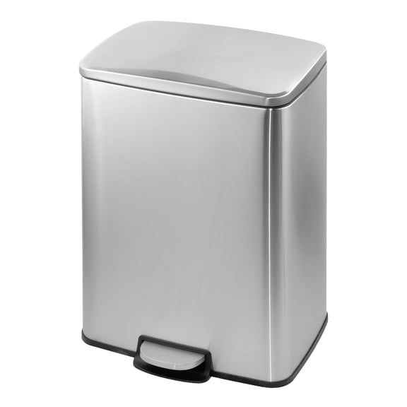 Innovaze 1.3 Gallon Trash Can, Step-on Bathroom and Office Trash Can, Stainless Steel