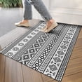 thumbnail image 4 of Black Geometric Striped Pattern Door Rugs,Washable Non Slip Door Mats Indoor,Decorative Door Mats,Entry Mat Indoor for Entrance,Bedroom,Kitchen,Bathroom,17"x30", 4 of 6