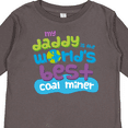 thumbnail image 4 of Inktastic World’s Best Coal Miner Daddy Boys or Girls Long Sleeve Toddler T-Shirt, 4 of 5