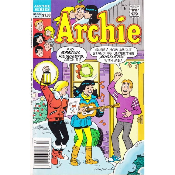 Archie #384 (Newsstand) VF ; Archie Comic Book