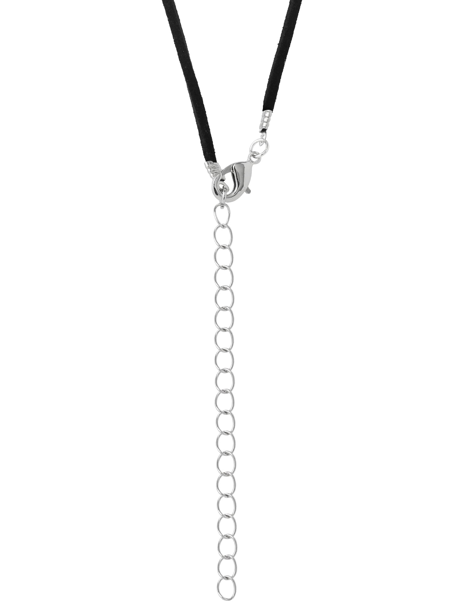 Jessica Simpson Women's Silver-Tone Cross Pendant Necklace with Turquoise Accent