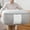 Gray, variant on QAZbgdl Large Capacity Storage Bag with Handle and Zipper | 70x50x27cm Travel & Moving Bag for Clothes, Pillows, Quilts | 1-Pack