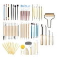 thumbnail image 2 of Abbracc 61x Pottery Clay Sculpting Tools Pottery Modeling Smoothing Ball Stylus Dotting, 2 of 9