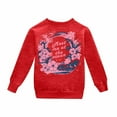 thumbnail image 3 of WOYY Toddler Girl's Sweatshirt Flower Print Casual Loose Sweatshirt Children's Pullover, 3 of 5