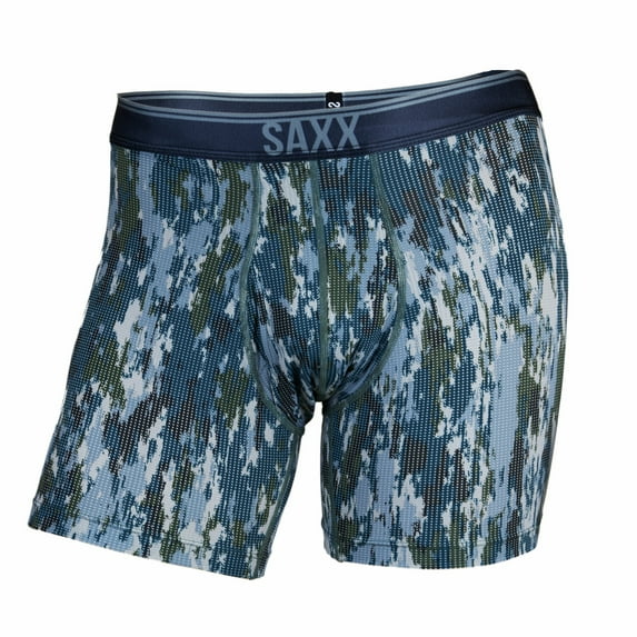 Saxx Underwear Co Men's Bark Camo Quest 2.0 Boxer Brief - L